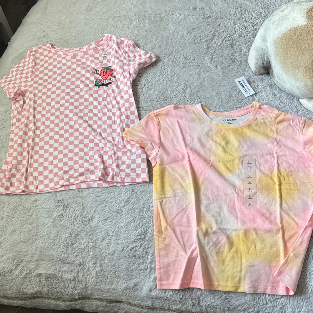 Old Navy Pink and Yellow Kids Pajama Tops
